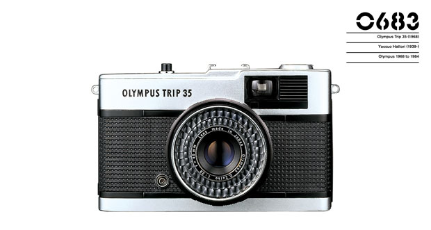Olympus Trip 35 (1968) Yasuo Hattori Olympus 1968 - 1984 as featured in the Phaidon Design Classics app for Apple