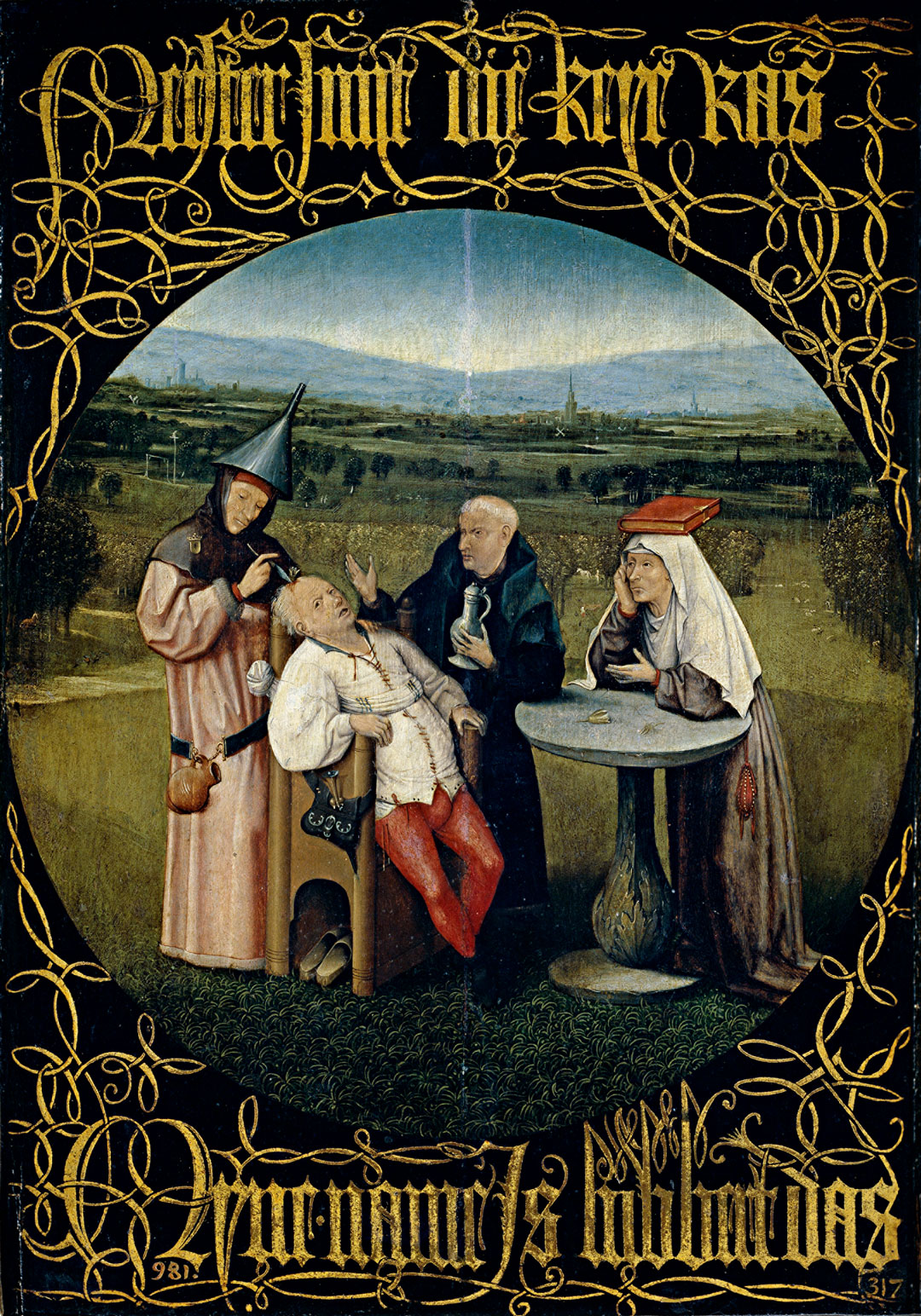 The Cure of Folly, or the Extraction of the Stone of Madness, 1501–5, Hieronymus Bosch