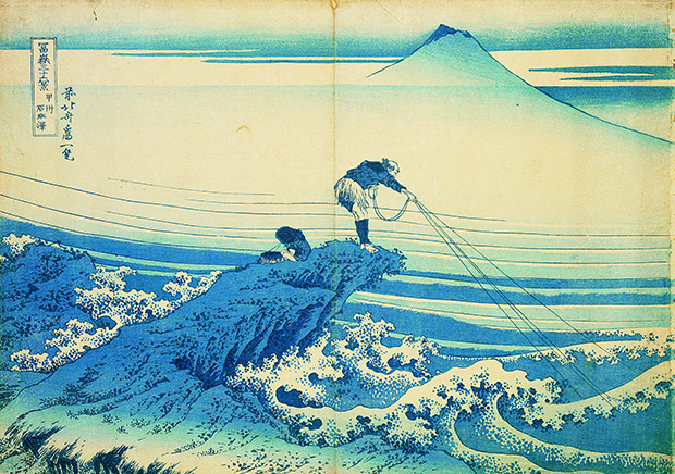 Kajikazawa in Kai Province, from Thirty-six Views of Mount Fuji, Katsushika Hokusai, Japan, c. 1830. From 30,000 Years of Art