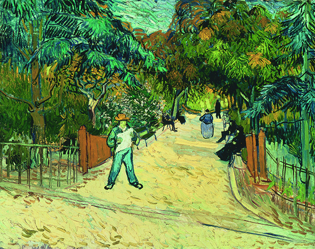 Entrance to the Public Gardens in Arles (1888) by Vincent Van Gogh, as reproduced in our newly updated monograph
