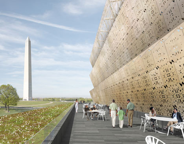 David Adjaye's renderings for The National Museum of African American History and Culture, Washington DC
