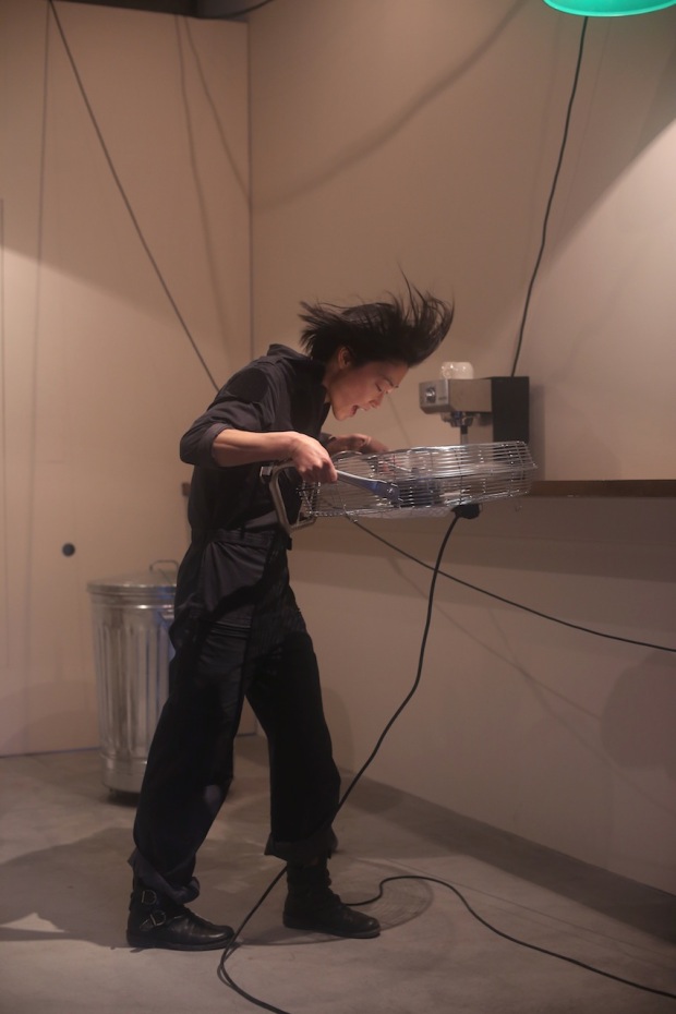 Performance view of The Last Call, Wrong Happy Hour 2015, at Parasophia: Kyoto International Festival for Contemporary Culture. Photo by Takehiro Iikawa. Courtesy of the artist and Take Ninagawa, Tokyo