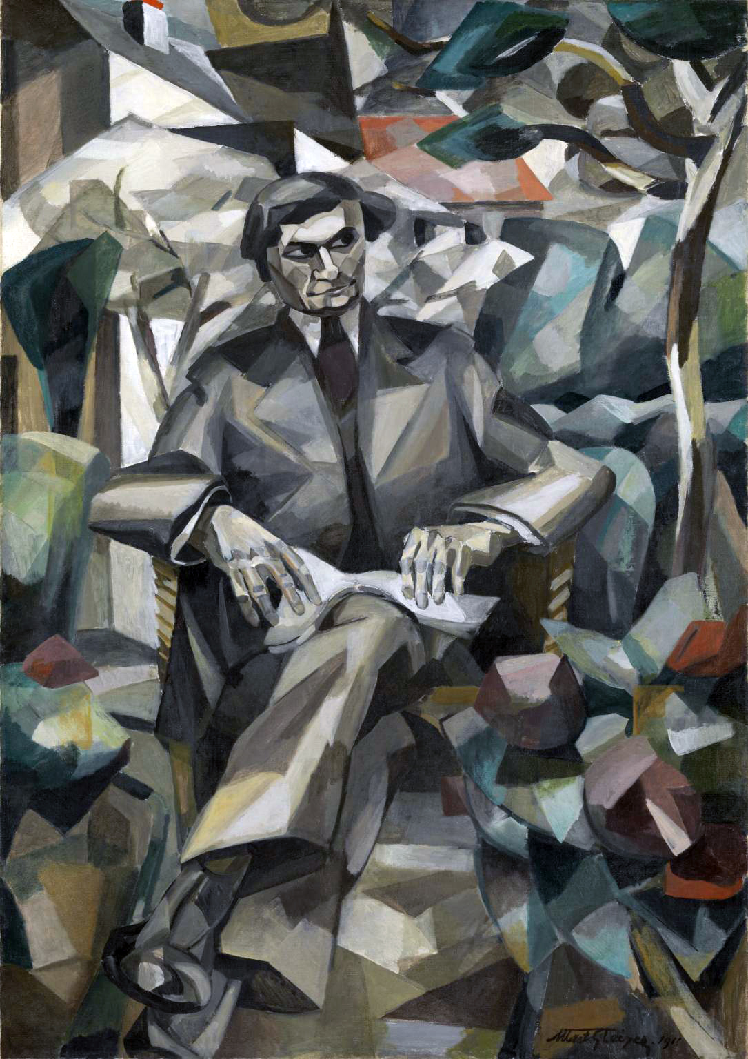 Portrait of Jacques Nayral (1911) by Albert Gleizes