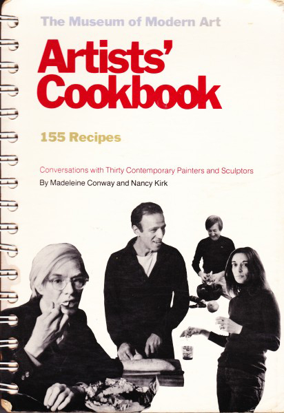 The cover of Artists' Cookbook, as featured in The Cookbook Book
