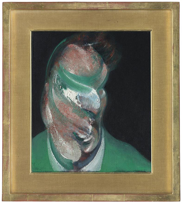 Francis Bacon - Study for Head of Lucian Freud, 1967 oil on canvas 14 x 12in. (35.5 x 30.5cm.) Image courtesy of Christie's