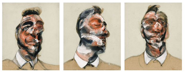 Unseen since 1970 - Three Studies for the Portrait of George Dyer - Francis Bacon - photograph courtesy Sotheby's