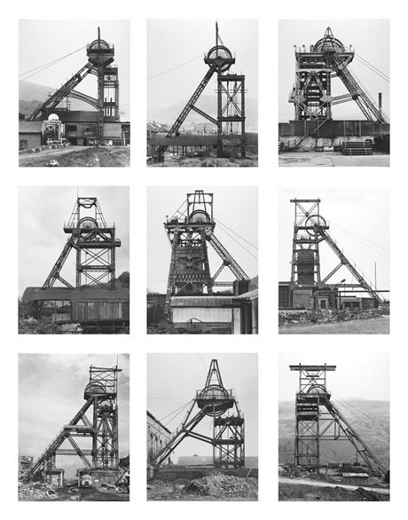 Winding Towers, 1966-97, by Bernd and Hilla Becher