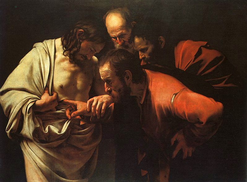 The Incredulity of Saint Thomas (1601-2) by Caravaggio