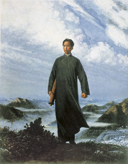 Chairman Mao Goes to Anyuan, (1967) by Liu Chunhua. As reproduced in The Chinese Art Book