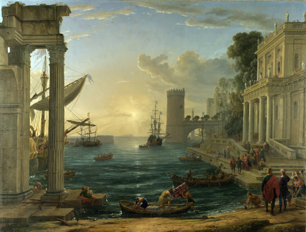 Seaport with the Embarkation of the Queen of Sheba 1648 - Claude Lorrain