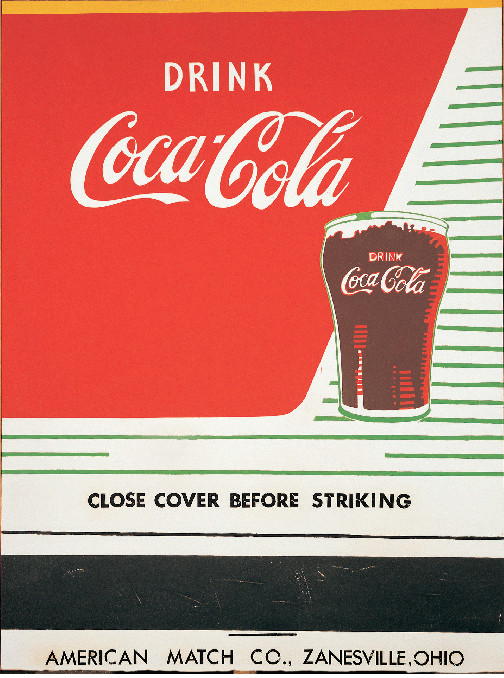 Close Cover Before Striking (Coca-Cola) (1962) by Andy Warhol. From Andy Warhol Giant Sized