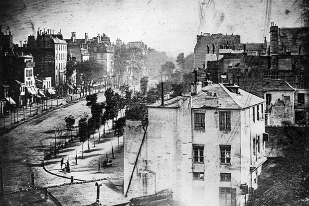 Boulevard du Temple 1838 - Louis-Jacques-Mandé Daguerre
