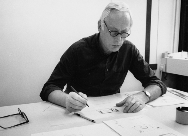 Dieter Rams at work in his studio in Kronberg near Frankfurt, Germany