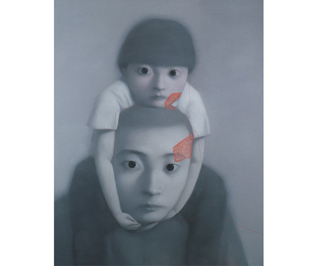 Father and Daughter series (2000) - Zhang Xiaogang