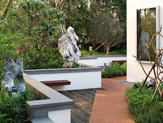The gardens at Maggie's Cancer Care Centre, Hong Kong, designed by Lily Jencks. As featured in The Gardener's Garden