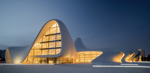 The Heydar Aliyev Centre in Baku by Zaha Hadid