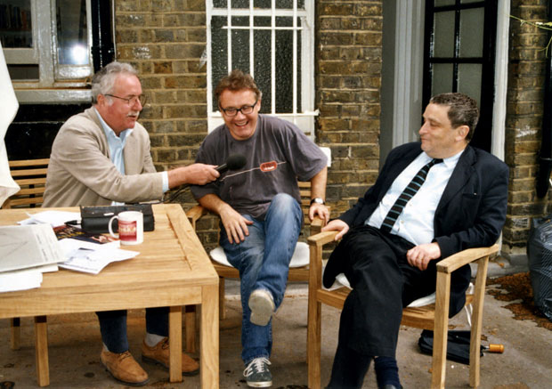 Damien Hirst (centre) interviewed by William Furlong and Norman Rosenthal, London, 2003