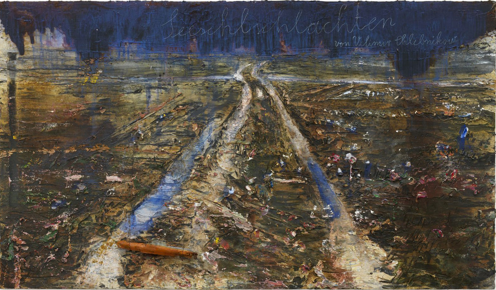 Battles at Sea by Velimir Khlebnikov by Anselm Kiefer. Photo: Charles Duprat. Image courtesy of the Hermitage