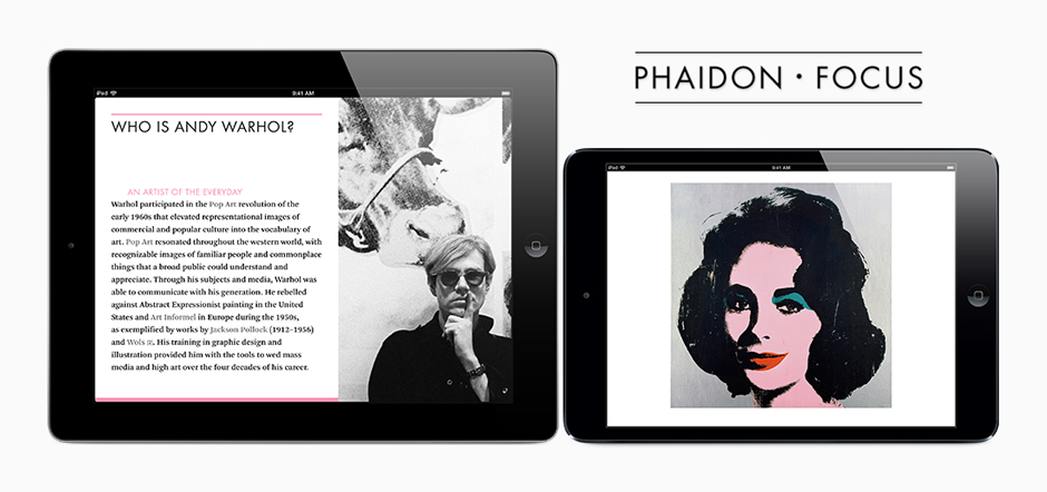 Our Andy Warhol Phaidon Focus iBook