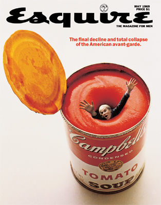 Andy Warhol on the cover of Esquire magazine (1969)
