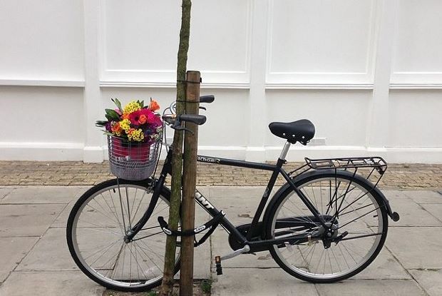 Ai Weiwei bike outside the Lisson Gallery in London