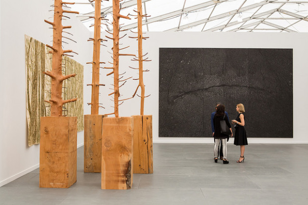 Giuseppe Penone's work in Mariam Goodman's booth. Image courtesy of Frieze