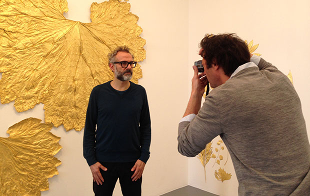 Massimo Bottura is ready for his close up courtesy of photographer Jérôme Bonnet