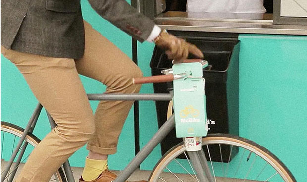 An end to flipping over? Cyclist friendly packaging from McDonald's 