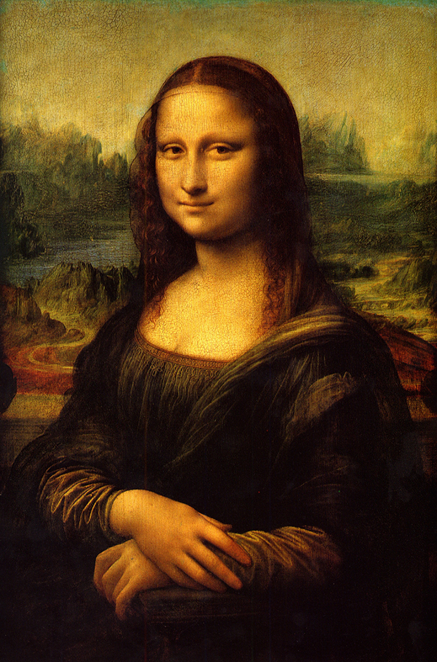 Mona Lisa (c. 1502) by Leonardo da Vinci. As reproduced in The Story of Art