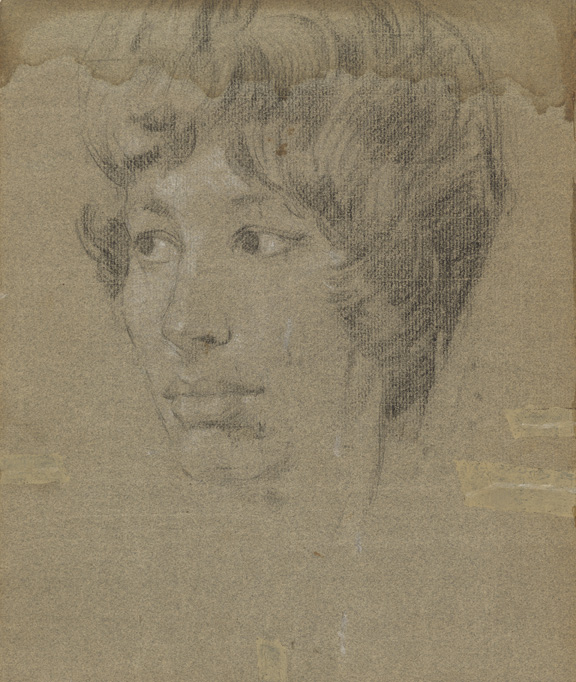 Unknown woman by Stephen Ward, pastel, c.1961 (c) National Portrait Gallery, London