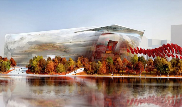 Jean Nouvel's winning design for The National Art Museum of China