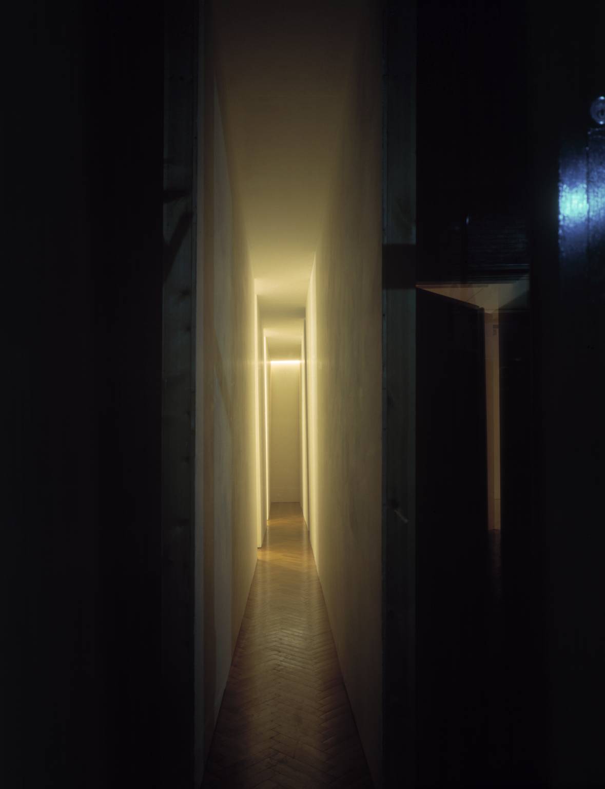 Changing Light Corridor with Rooms (1971) by Bruce Nauman