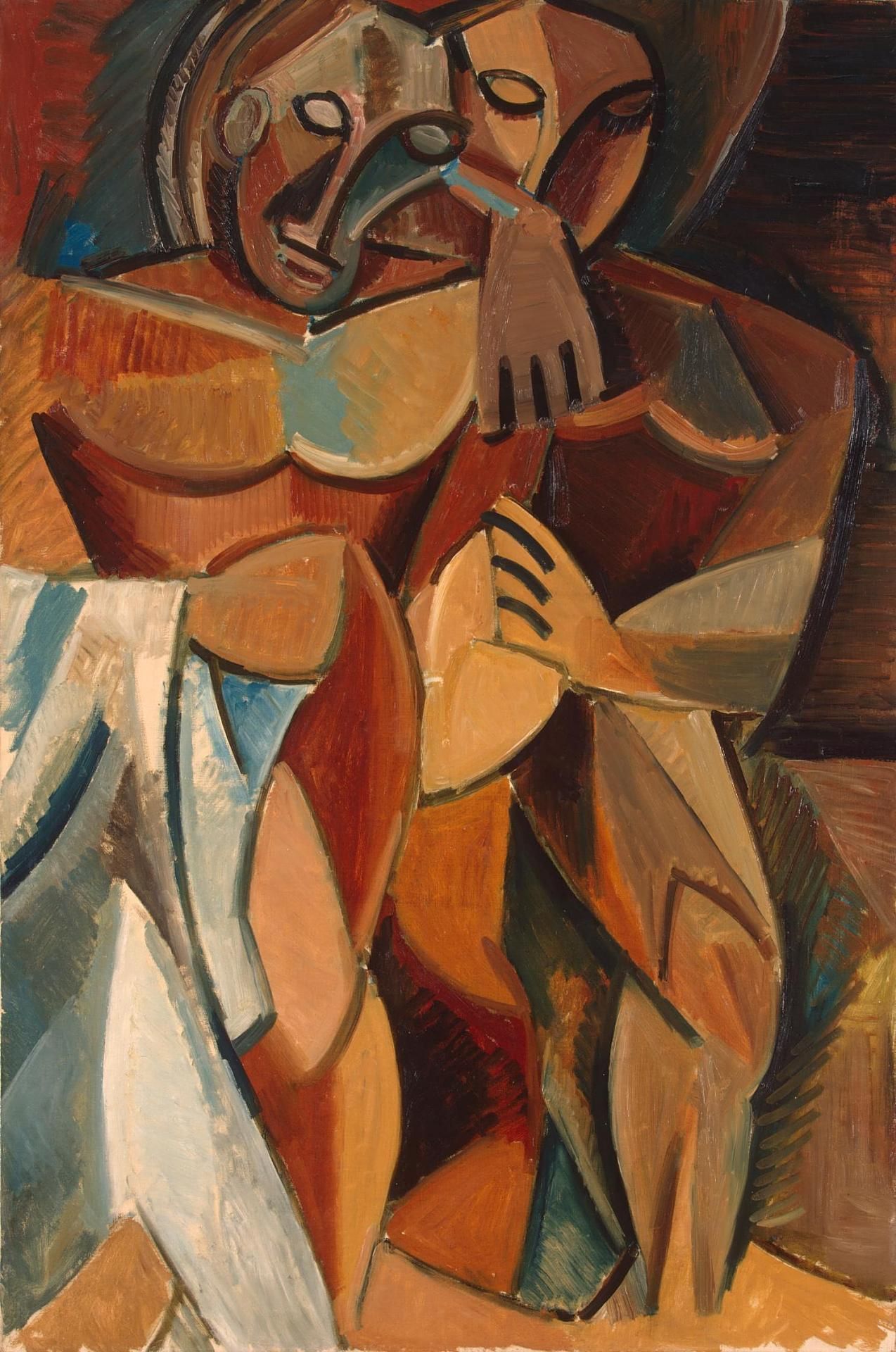 L'amitié (Friendship, Two Nudes) (1908) by Pablo Picasso