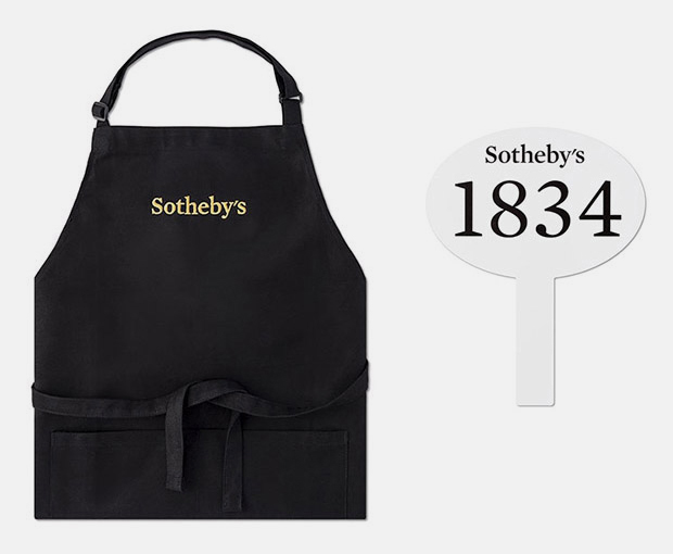 Pentagram reworked all aspects of Sotheby's branding, including its auction paddles