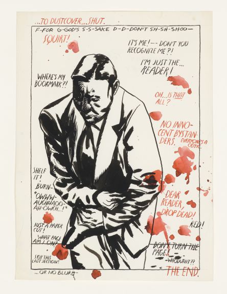 No Title (To Dust Cover…Shut) (1984) by Ray Pettibon