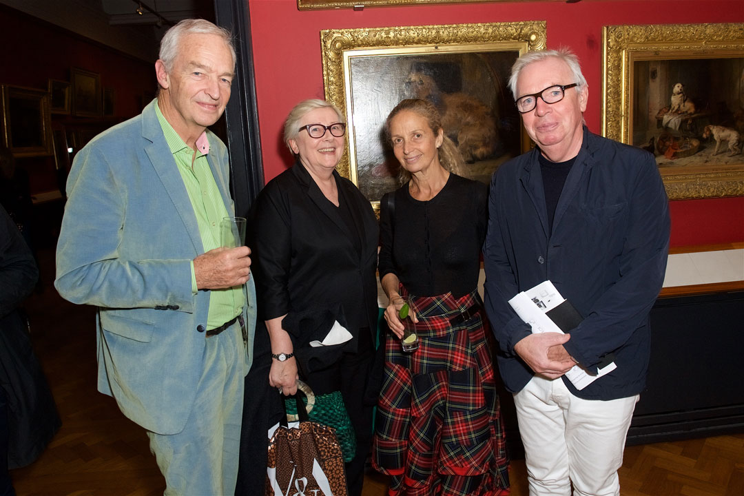 Jon Snow, Jane Quinn, and David Chipperfield and wife Evelyn Stern