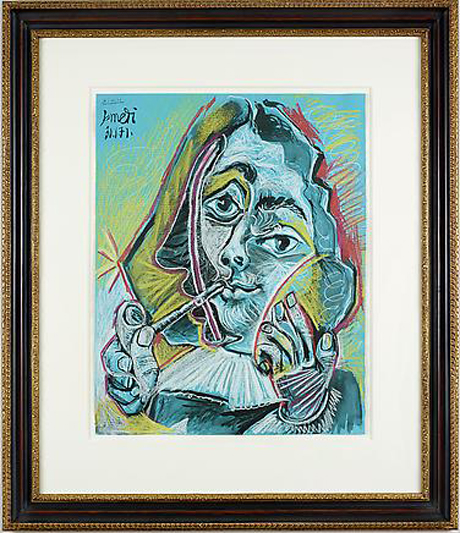 Man Smoking a Pipe (1971) by Pablo Picasso