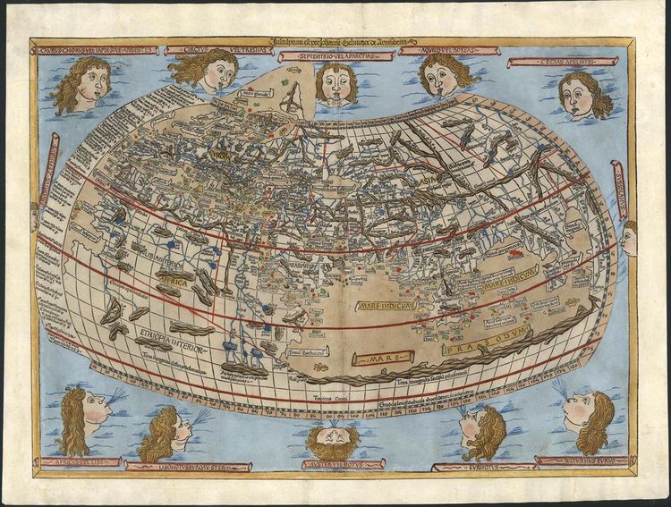 World Map, 1482, by Claudius Ptolemy. From Map