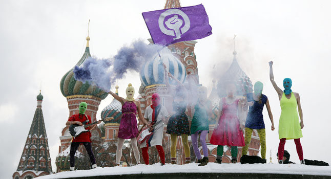 Pussy Riot, Red Square, 20 January 2012