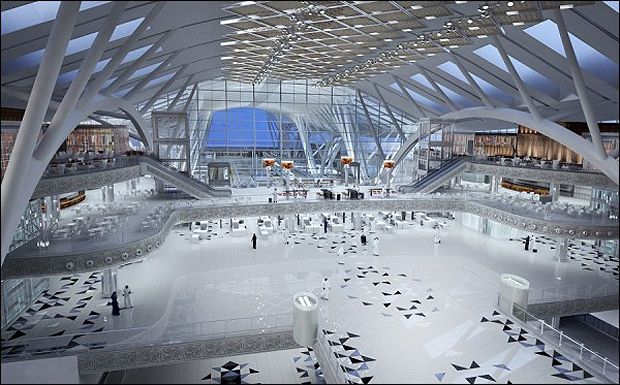 The railway terminal at Jeddah's new-look airport