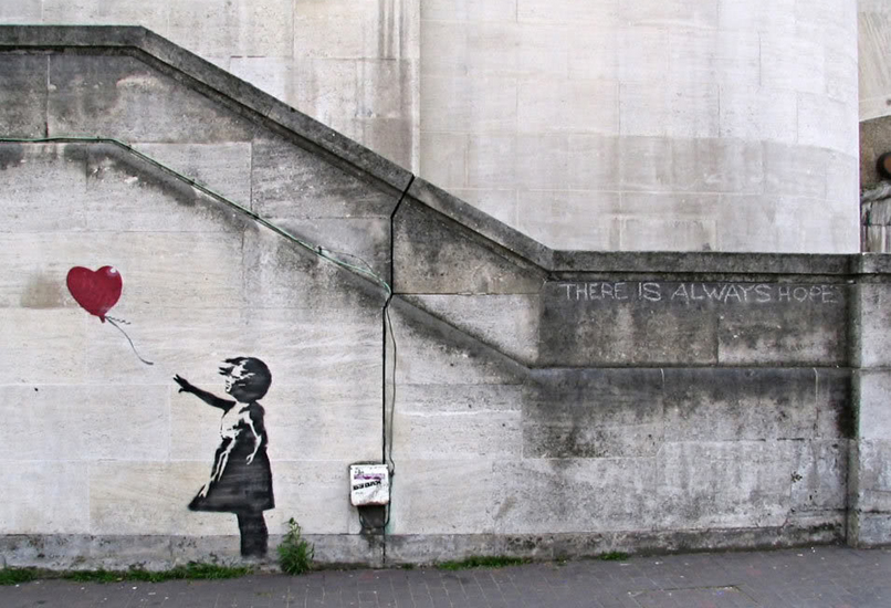 Banksy, Girl and red balloon