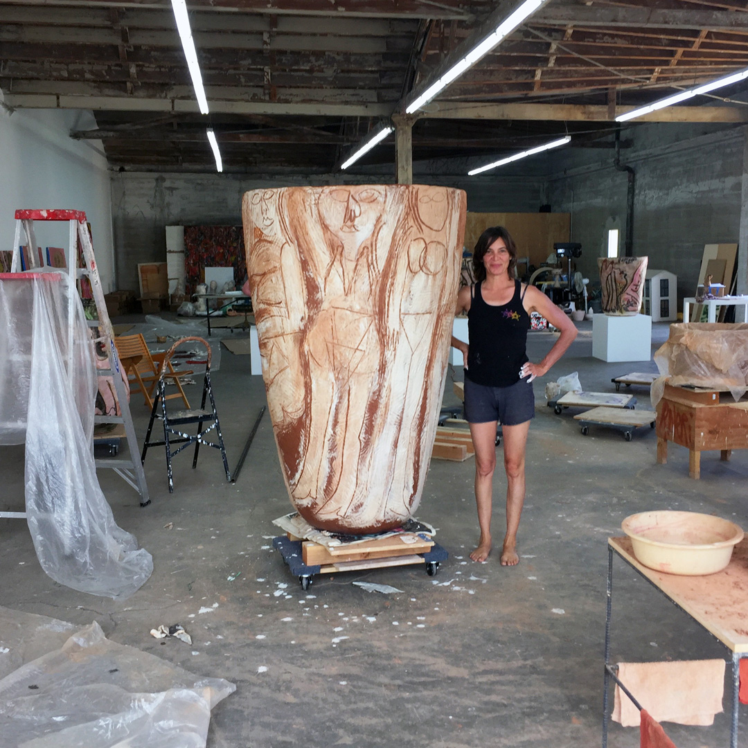 Ruby Neri in her studio. All images courtesy of the artist and David Kordansky Gallery, Los Angeles