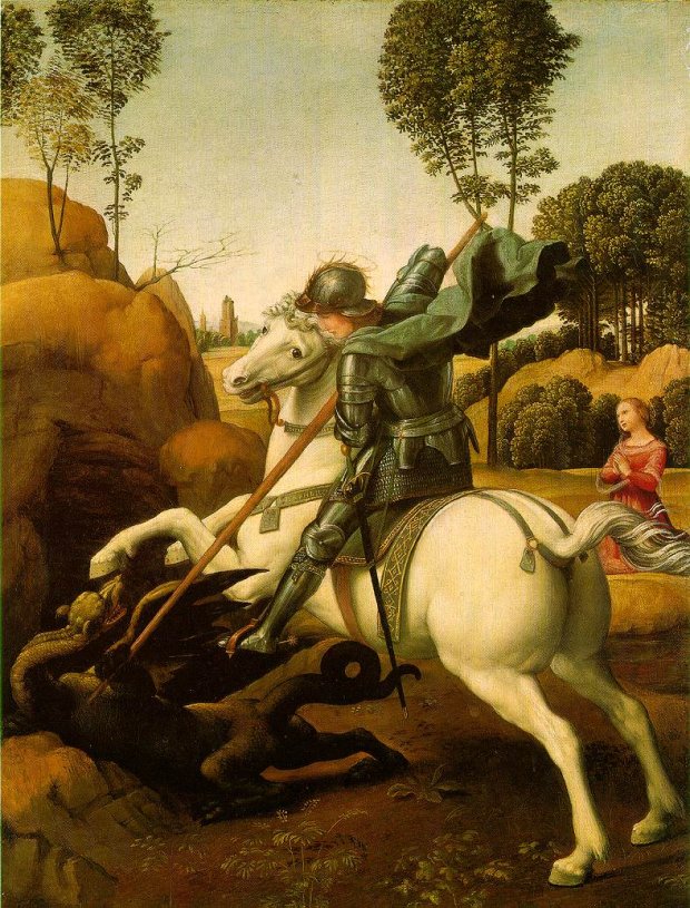 St. George and the Dragon (c. 1504 - 1506) by Raphael