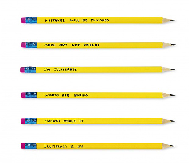 David Shrigley's pencils for Flying Tiger Copenhagen