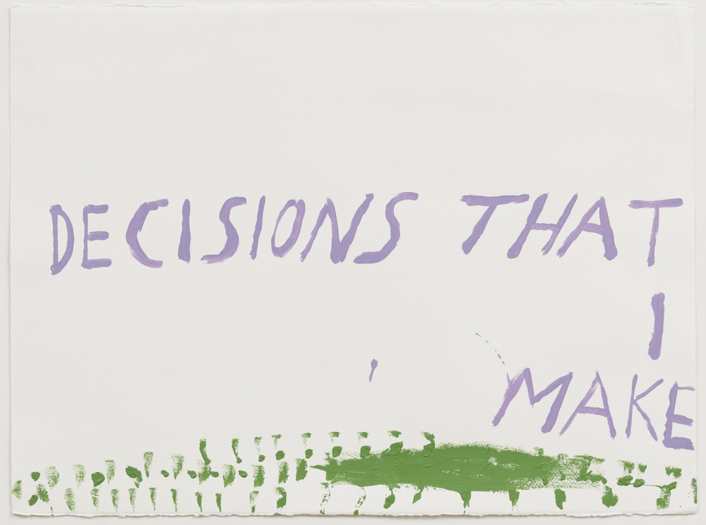 Untiled (Decisions that I Make) (2012) by Chris Johanson