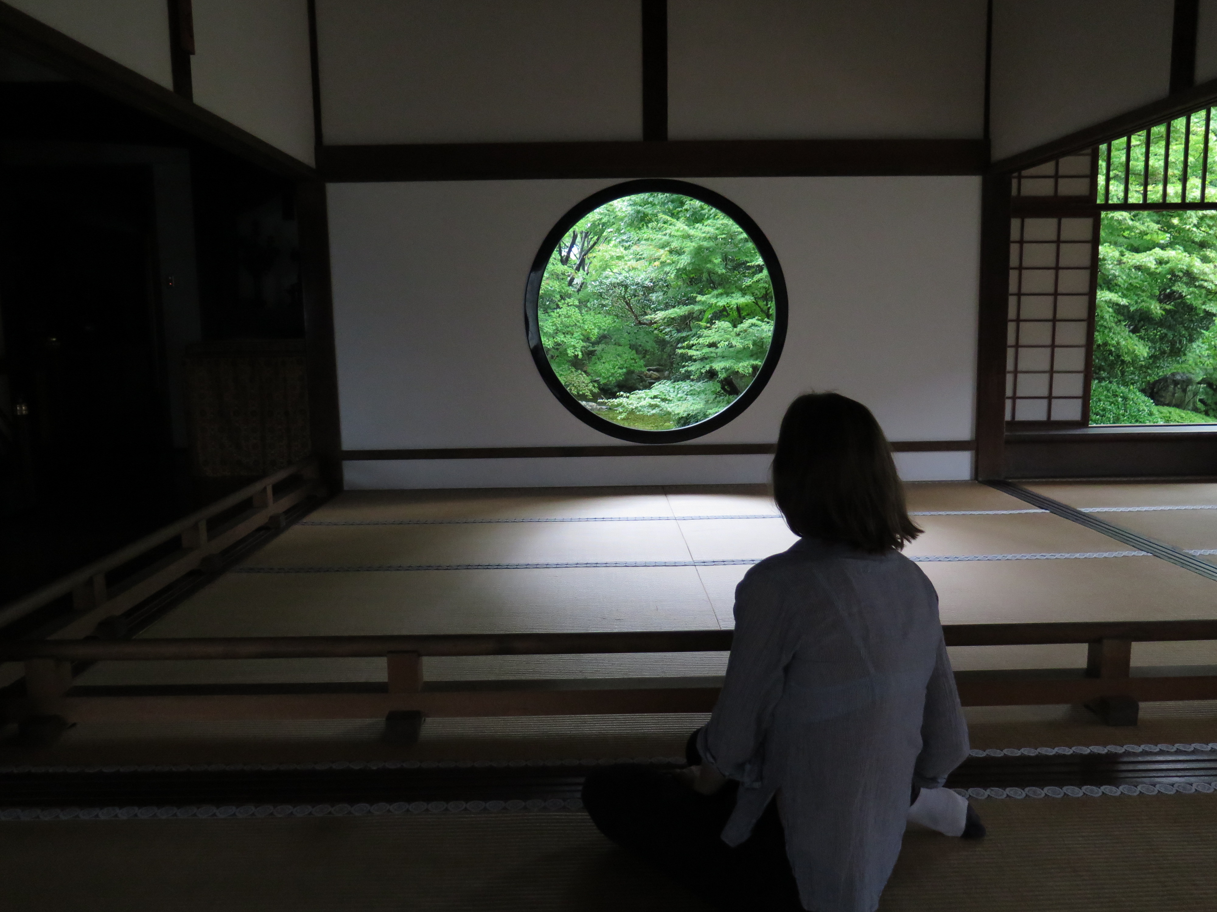 Sophie at Genkō-an, Kyoto