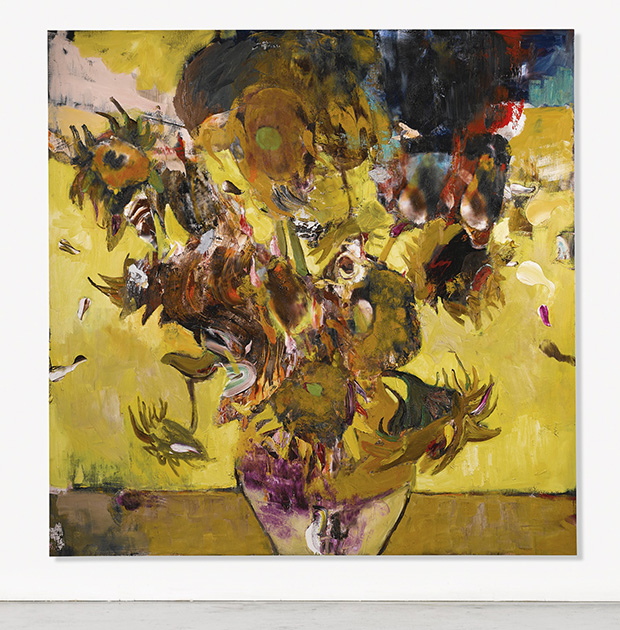The Sunflowers in 1937 (2014) by Adrian Ghenie. Image courtesy of Sotheby's. 