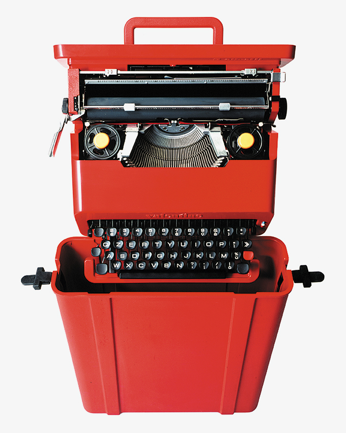 Valentine portable typewriter, designed in 1968-9 by Ettore Sottsass with Perry King. Estimate: £300 - £500. From our Sottsass book