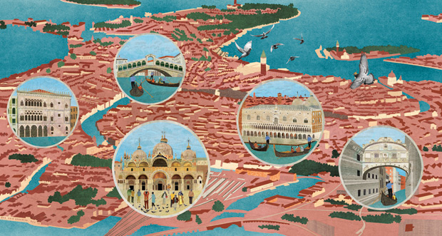 Venice from Architecture According to Pigeons, by Natsko Seki