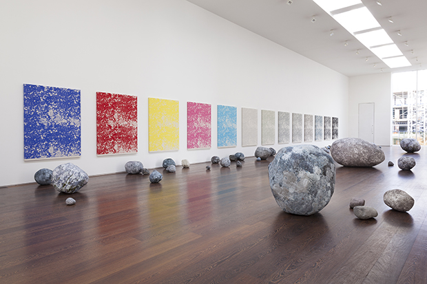 Sarah Sze, installation view, Stone Series, 2013-2015; 30 January – 28 March 2015; Victoria Miro, 16 Wharf Road, London, N1 7RW. Courtesy the Artist and Victoria Miro, London © Sarah Sze